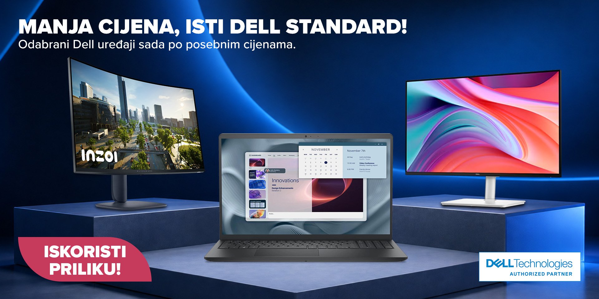 Dell monitori i laptopi na akciji 